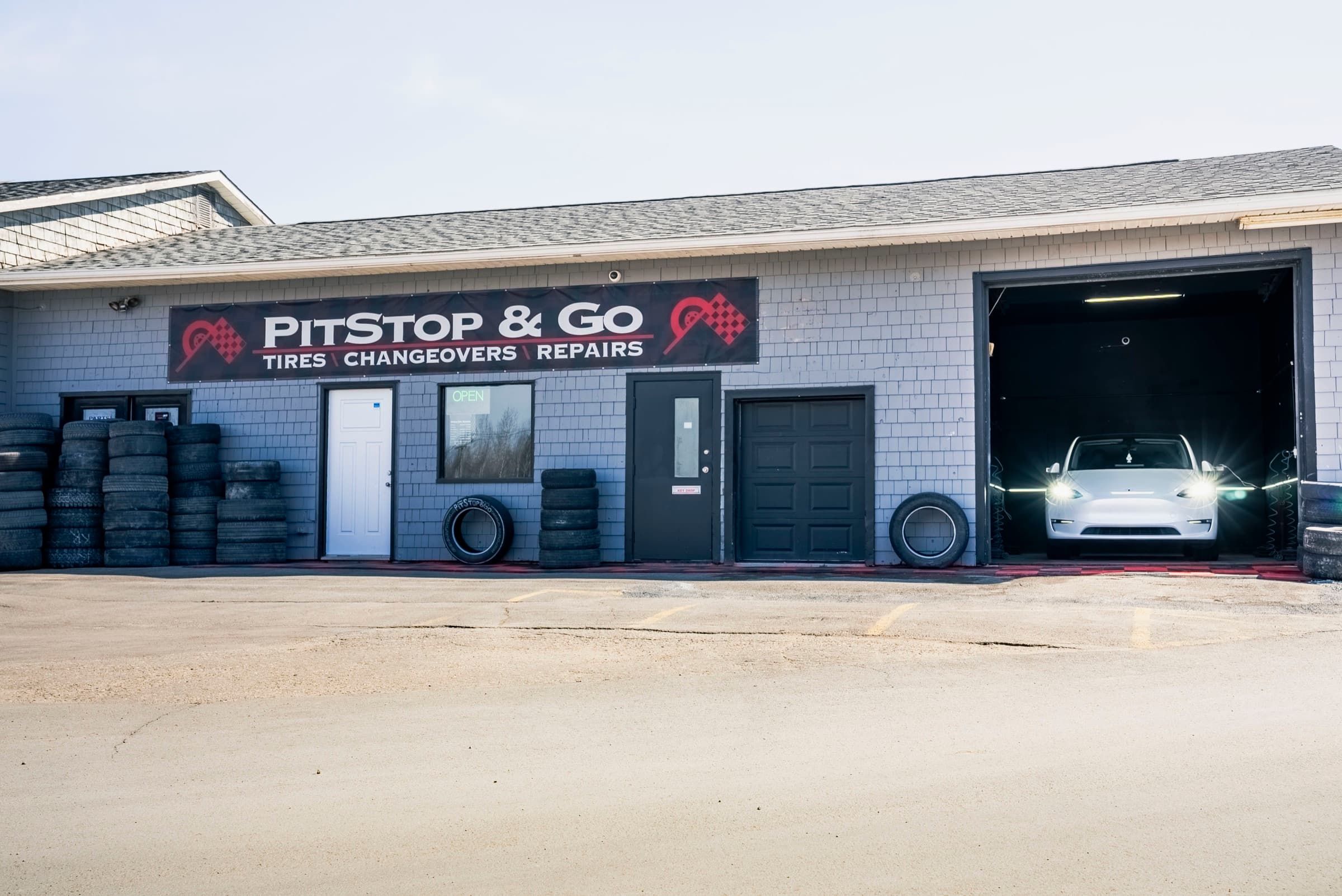 PitStop & Go shop exterior on Wilsey Road, Fredericton